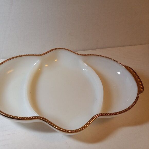 Relish Tray Fire King Oven Ware Cottagecore Kitsch - Picture 2 of 9